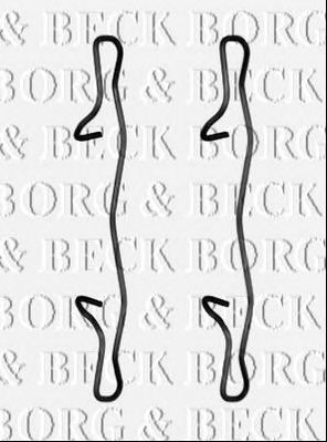 BORG & BECK bbk1545 -  Комплектующие, колодки дискового тормоза